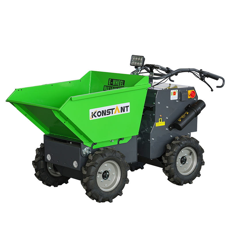 Hydrostatisk system og styring av kuleledd full elektrisk drevet hjul Barrow Mini Dumper