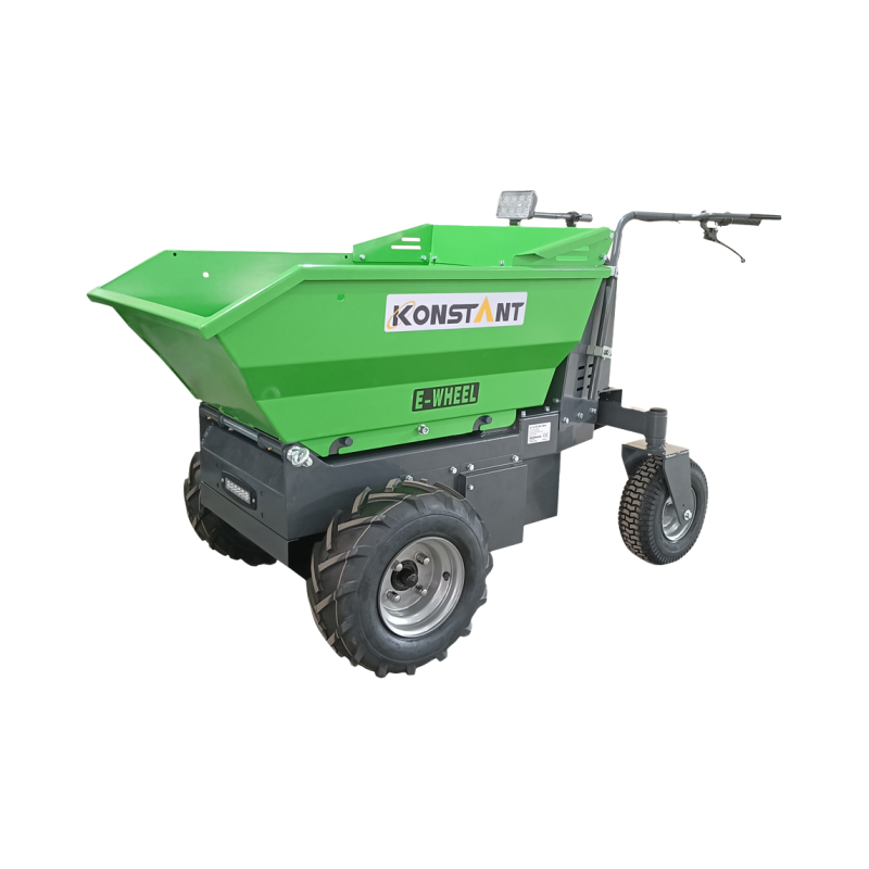 500kg 48V elektrifisert trillebår 360 ° roterende hydraulisk tipping mini dumper
