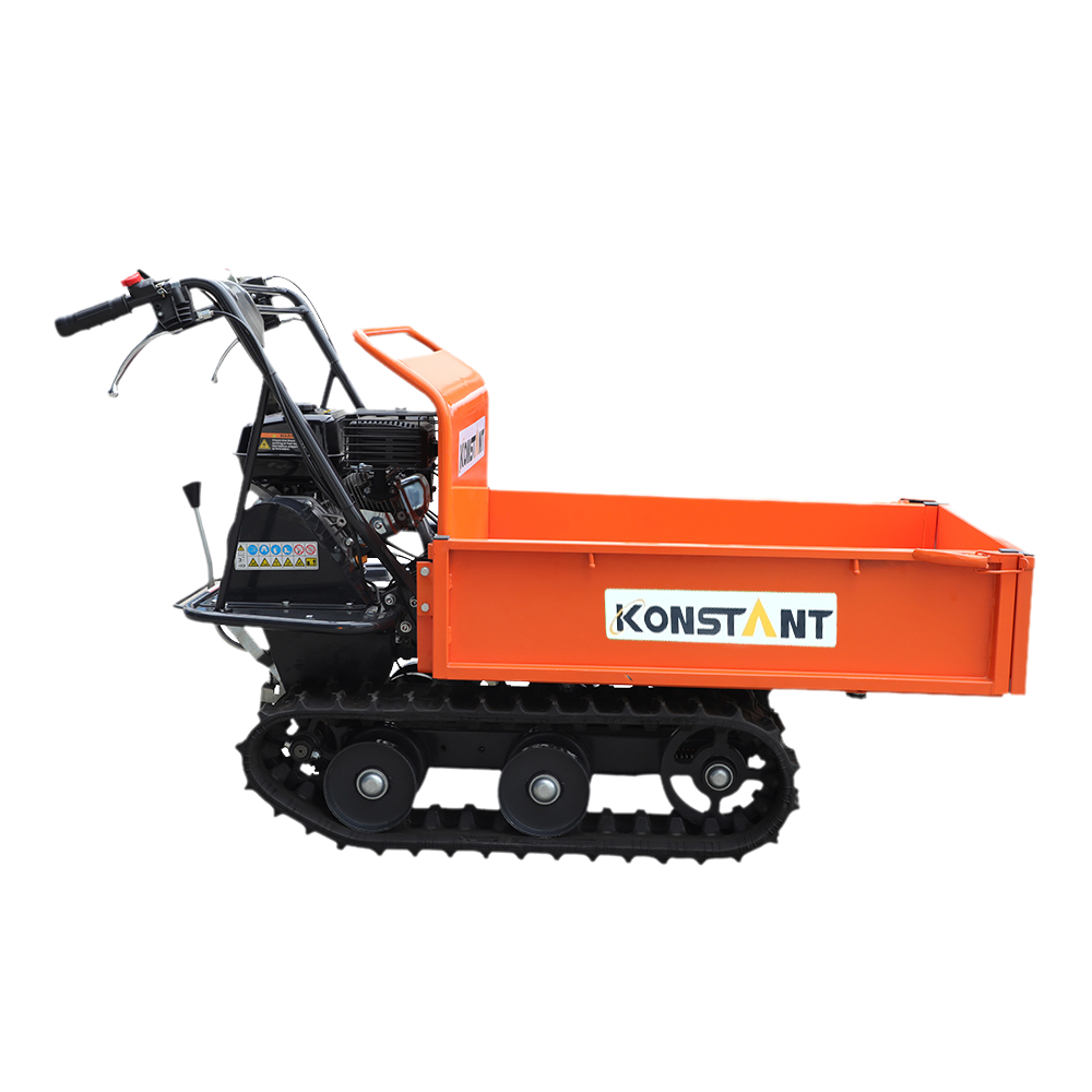 196cc 300 kg bensin strøm manuell tip strøm barrow transportør sporet mini dumper